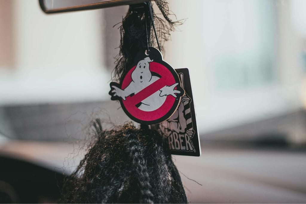 Car Air Freshener in the Ghostbuster symbol